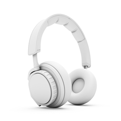 Silver Headphones 